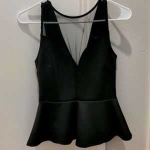 Low V Neck Black Forever 21 Top